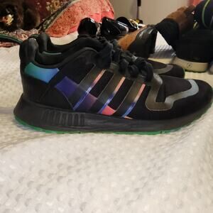 ADIDAS EUC WOMEN'S SIZE 7 RAINBOW ATHLETIC SNEAKERS SHOES